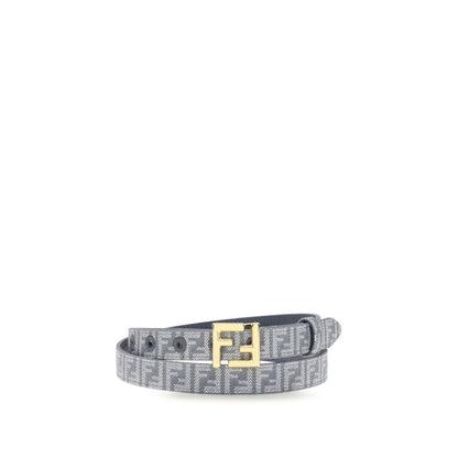 Fendi FF broderat denimbälte