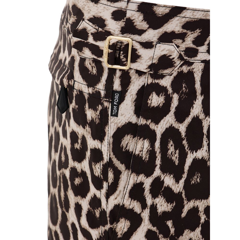 Tom Ford Flerfärgade Polyester Badshorts