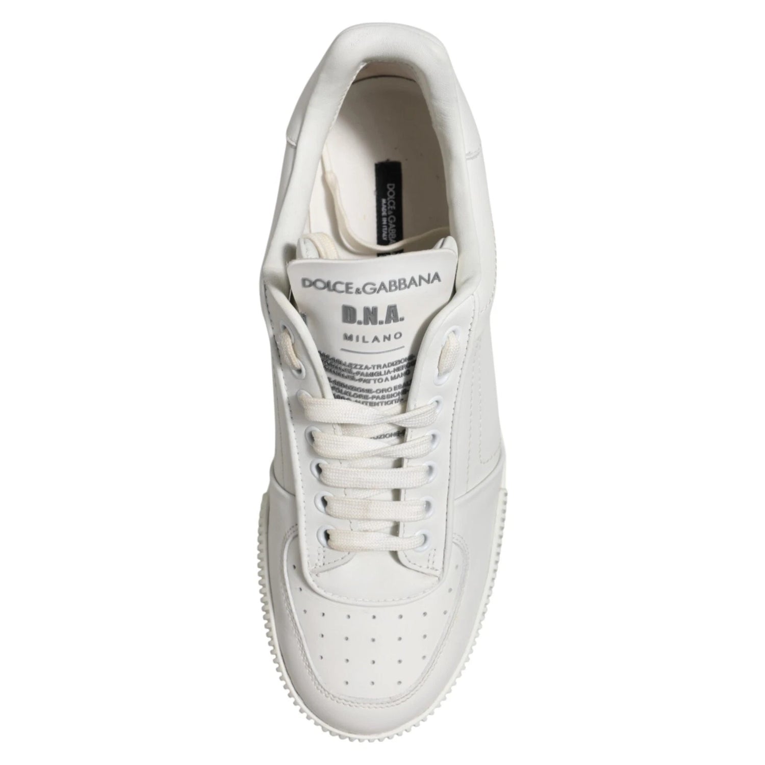 Dolce &amp;amp; Gabbana Vita Miami Läder Låga Sneakers Herrskor