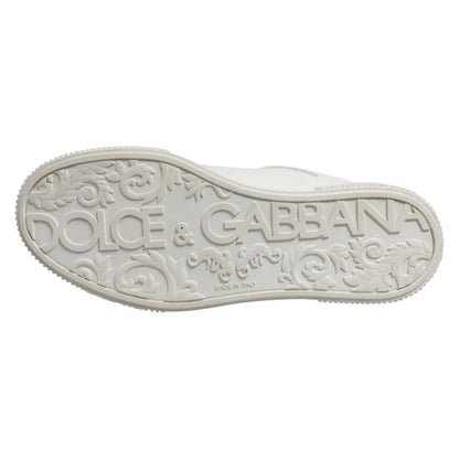 Dolce &amp;amp; Gabbana Vita Miami Läder Låga Sneakers Herrskor
