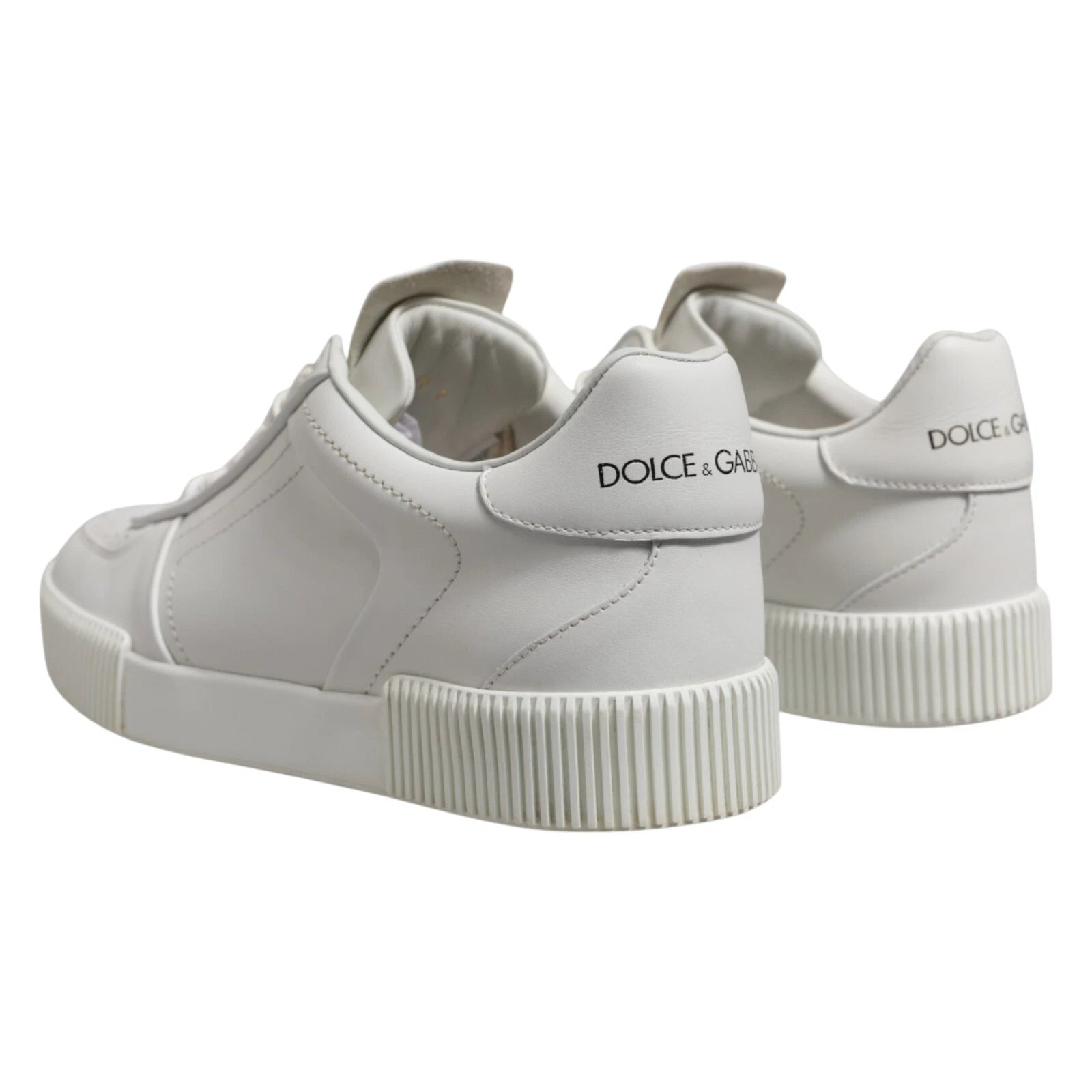 Dolce &amp;amp; Gabbana Vita Miami Läder Låga Sneakers Herrskor