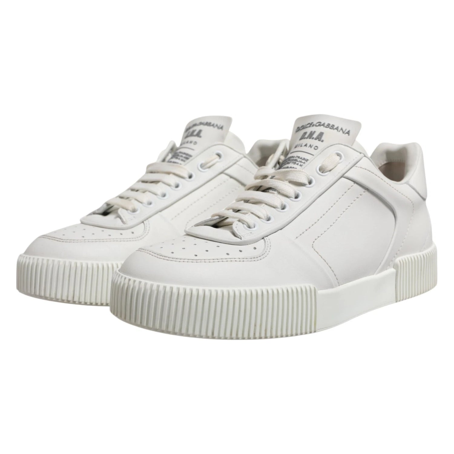 Dolce &amp;amp; Gabbana Vita Miami Läder Låga Sneakers Herrskor