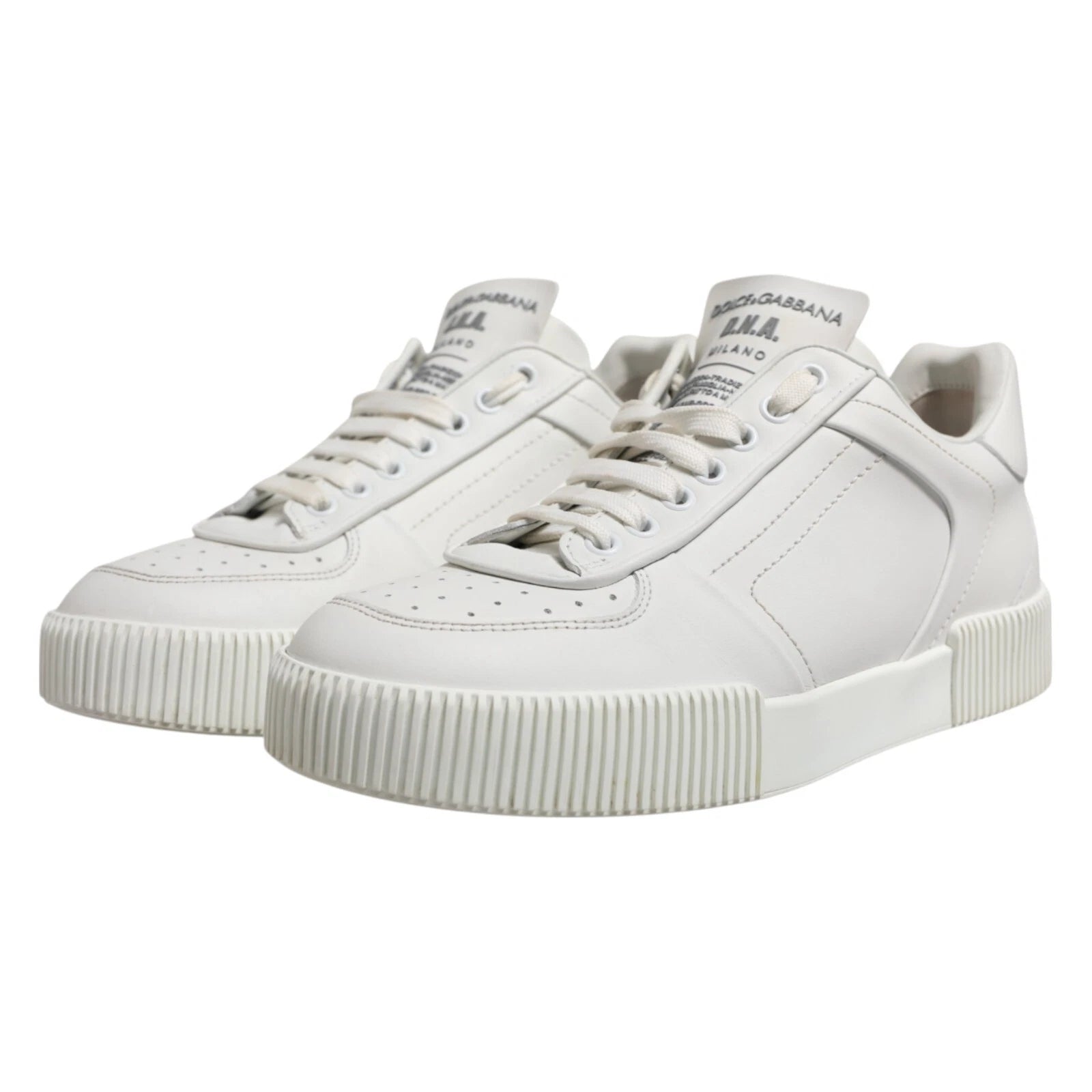 Dolce &amp;amp; Gabbana Vita Miami Läder Låga Sneakers Herrskor