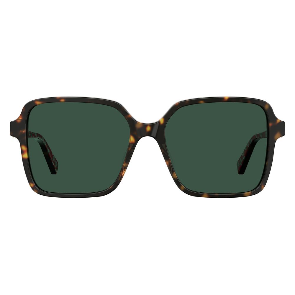 Love Moschino bruna acetatsolglasögon