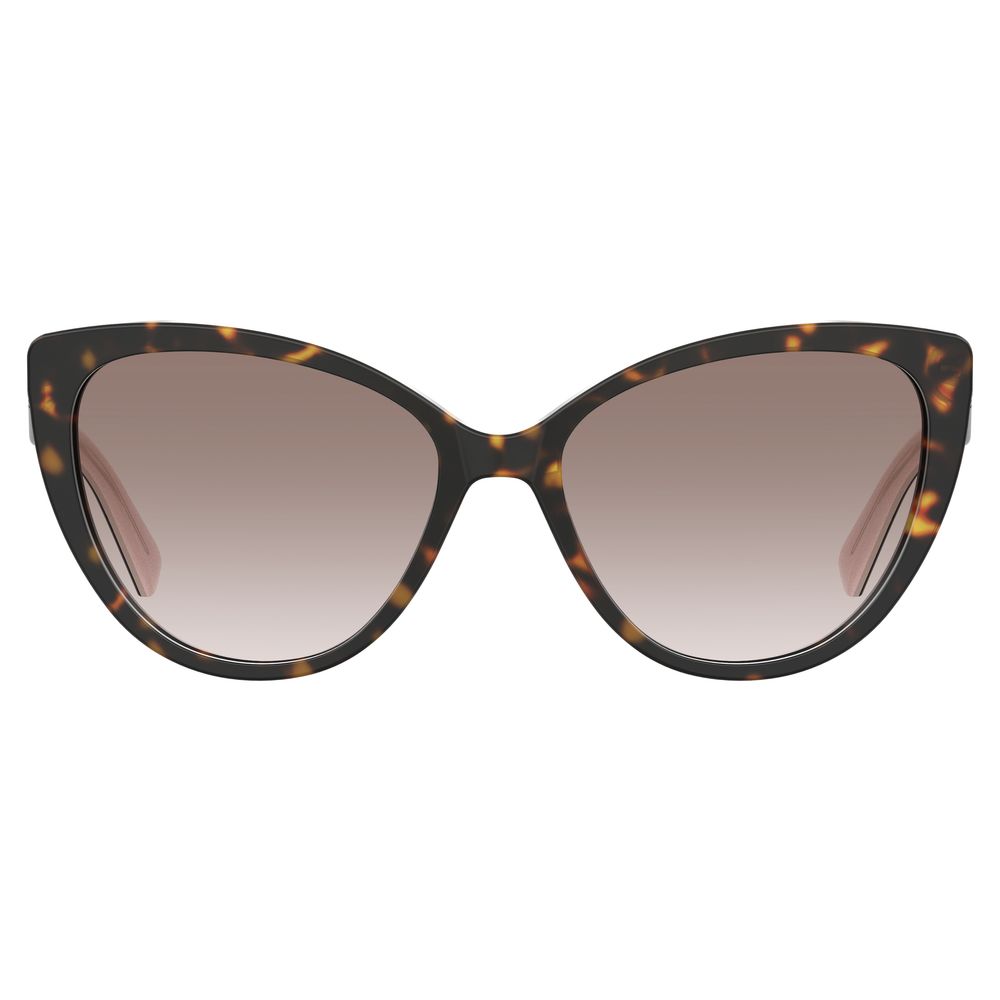 Love Moschino bruna acetatsolglasögon