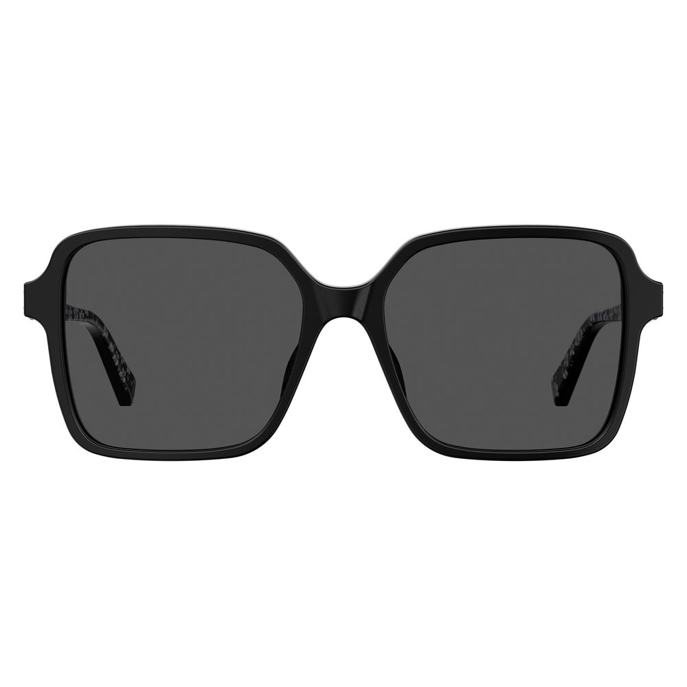 Love Moschino svarta acetatsolglasögon