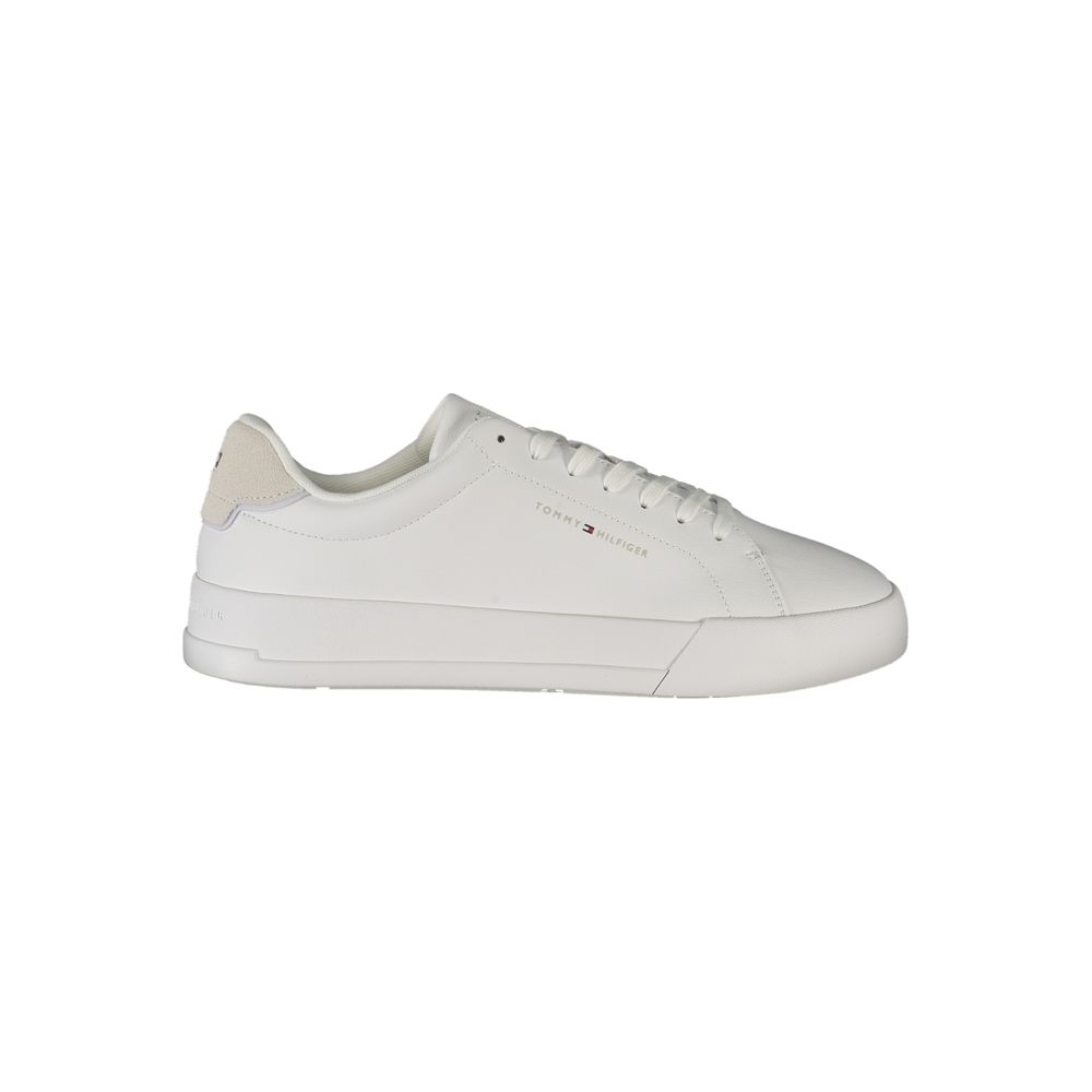 Tommy Hilfiger Vita Läder Herr Sneaker