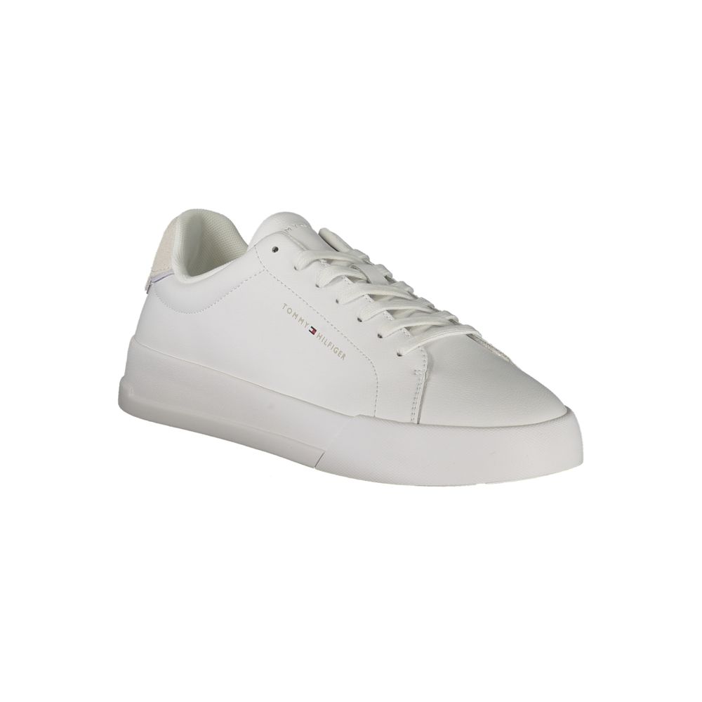 Tommy Hilfiger Vita Läder Herr Sneaker