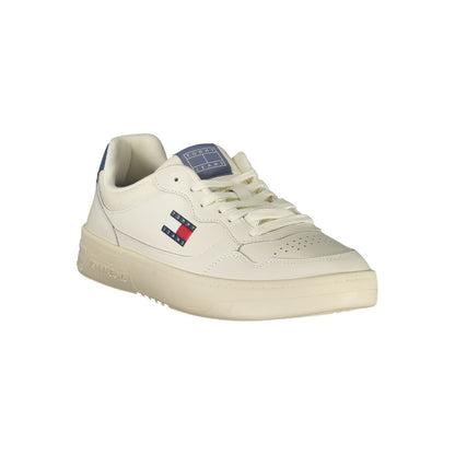 Tommy Hilfiger Vita Läder Herr Sneaker
