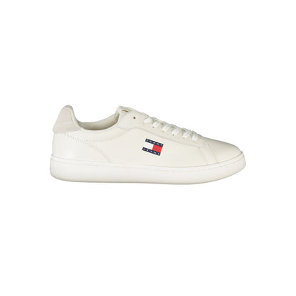 Tommy Hilfiger Vita Läder Herr Sneaker