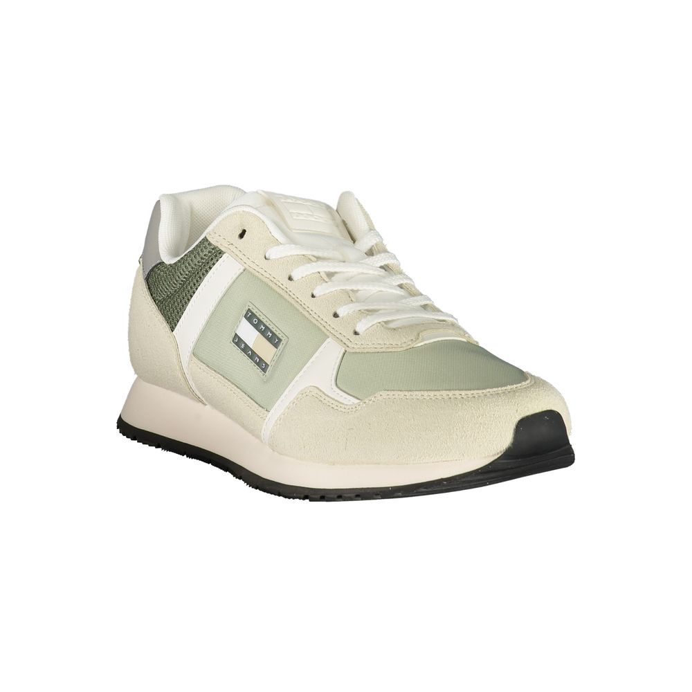 Tommy Hilfiger Grön Polyester Herr Sneaker