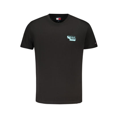 Tommy Hilfiger svart bomulls-T-shirt för män