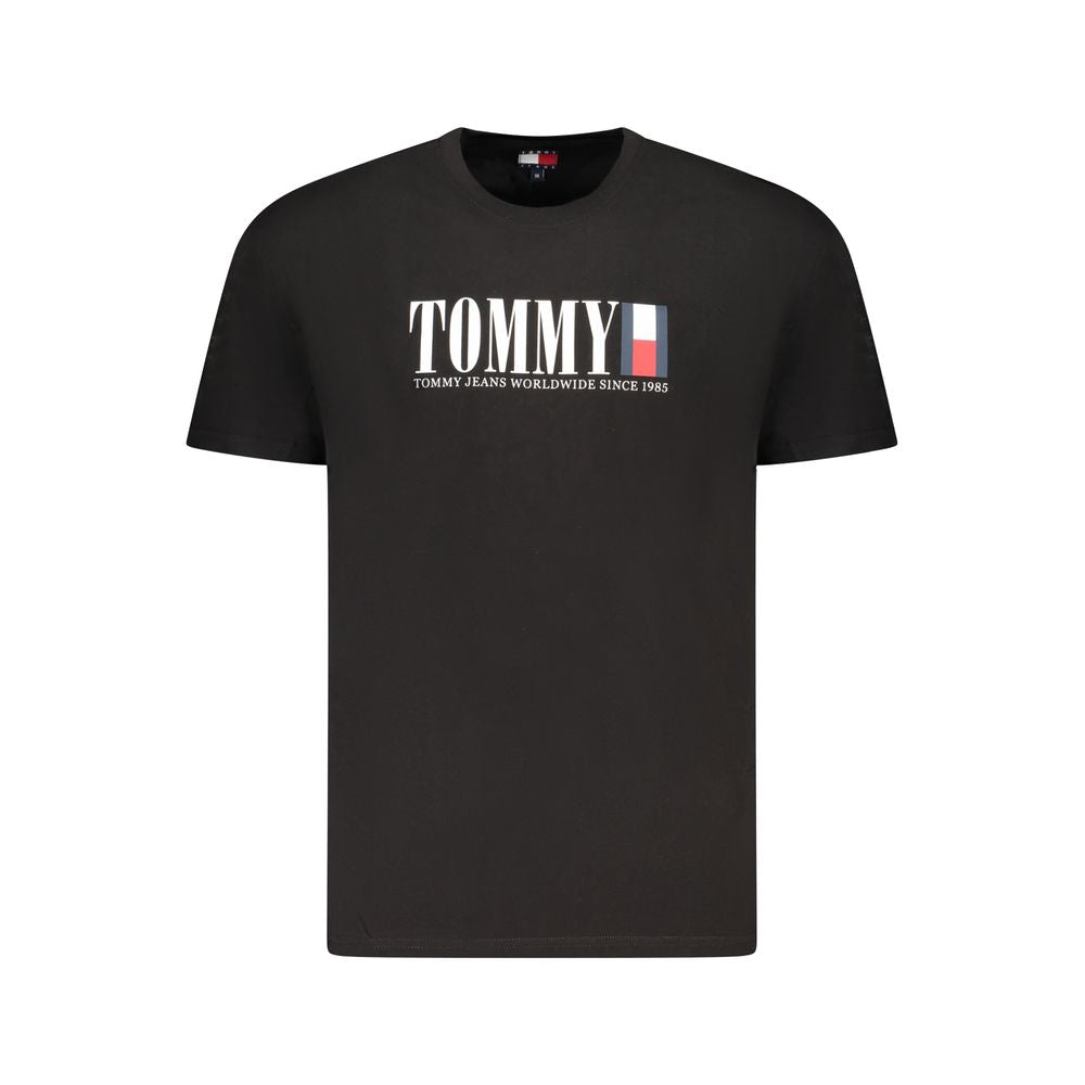 Tommy Hilfiger svart bomulls-T-shirt för män