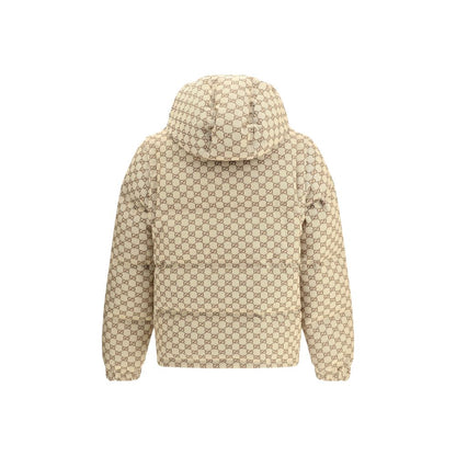 Gucci GG-mönstrad vadderad dunjacka
