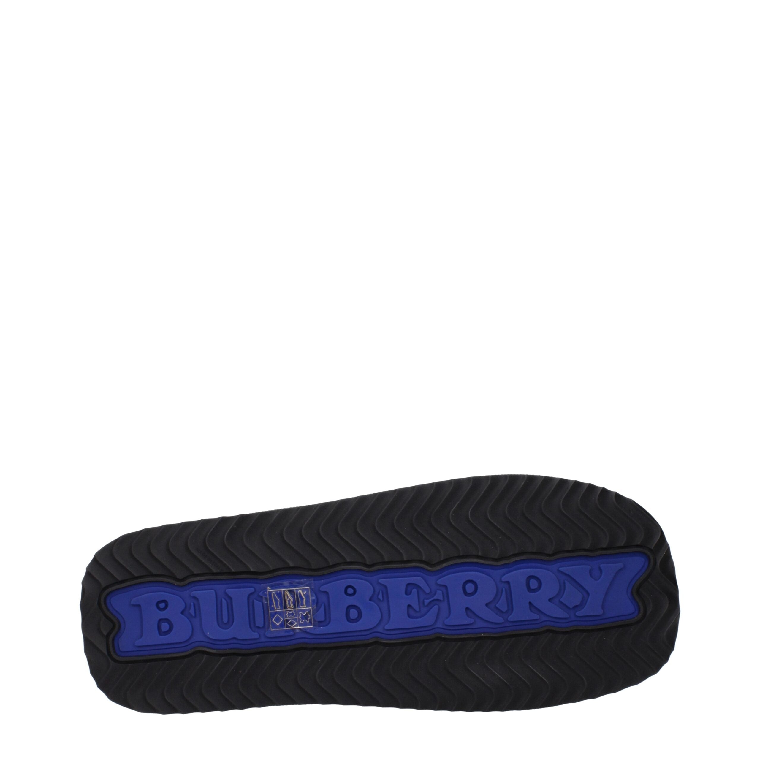 Burberry svarta lädertofflor och sandaler