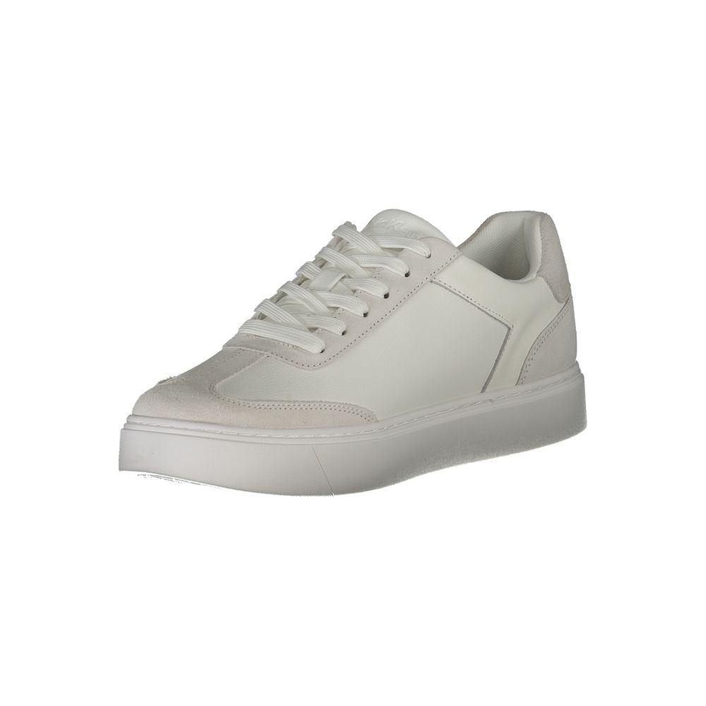 Calvin Klein Vita Läder Herr Sneaker