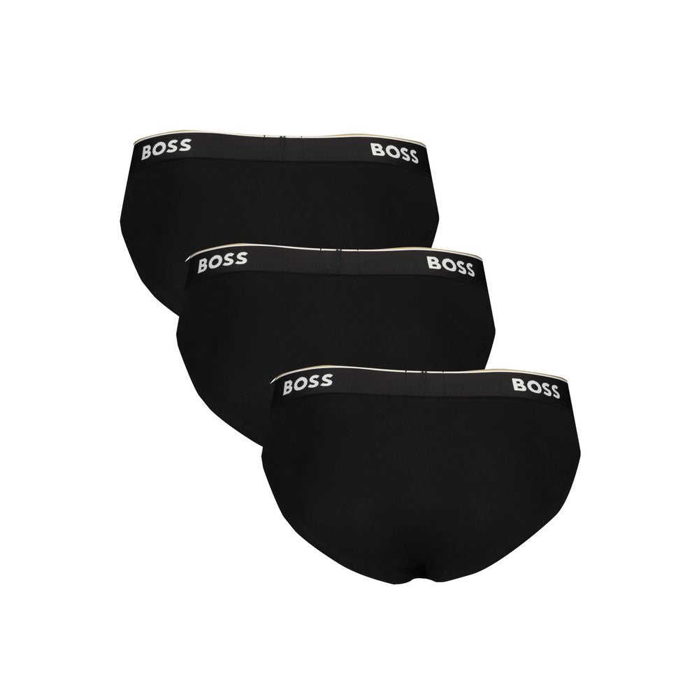 Hugo Boss svart bomull herrtrosor