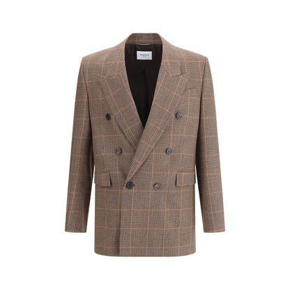 Saint Laurent Prince de Galles blazer i ull