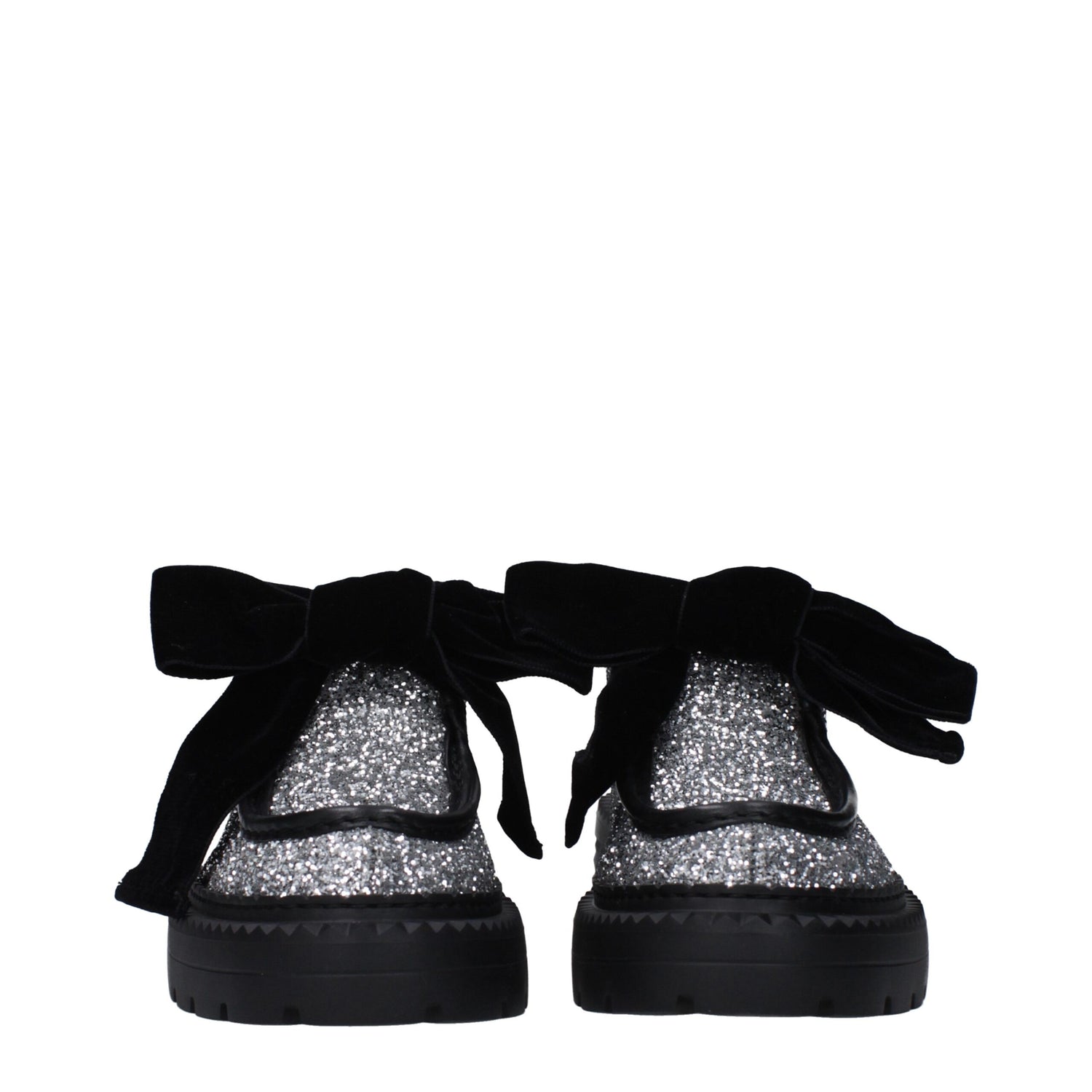 Jimmy Choo Gray Plastic Slip-On Loafers