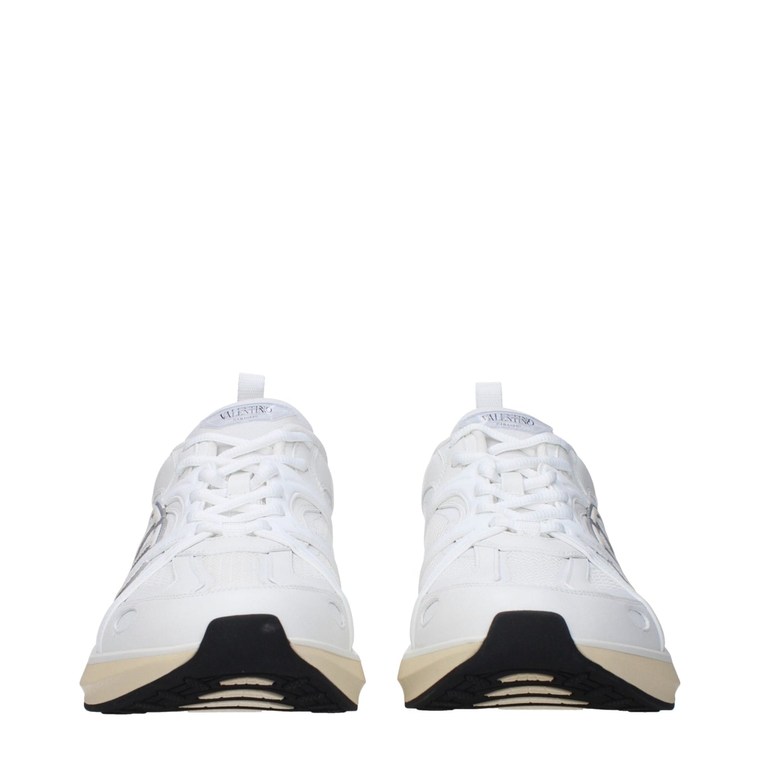 Valentino Garavani vita atletiska sneakers i tyg