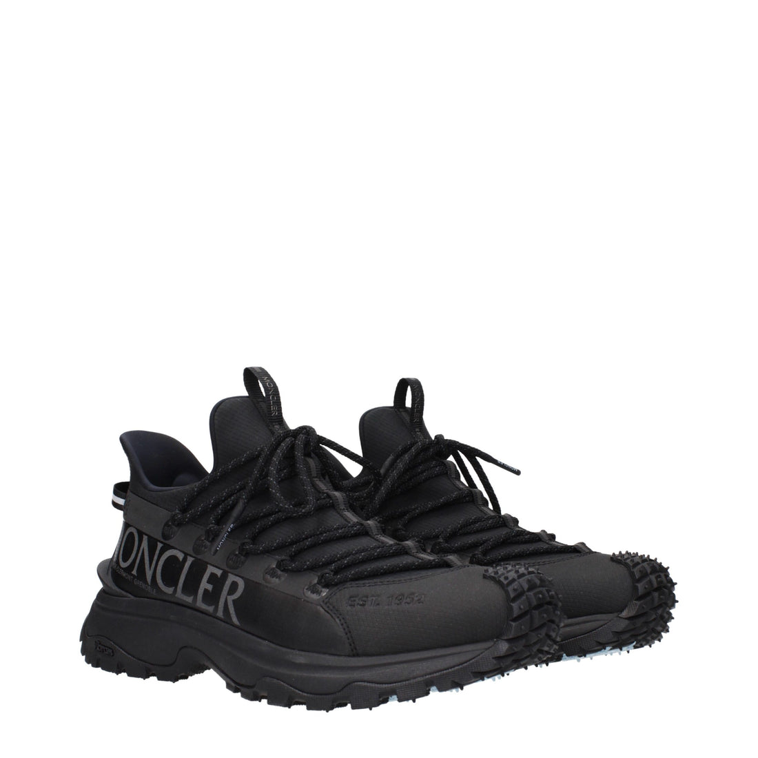 Moncler Black Fabric Athletic Sneakers