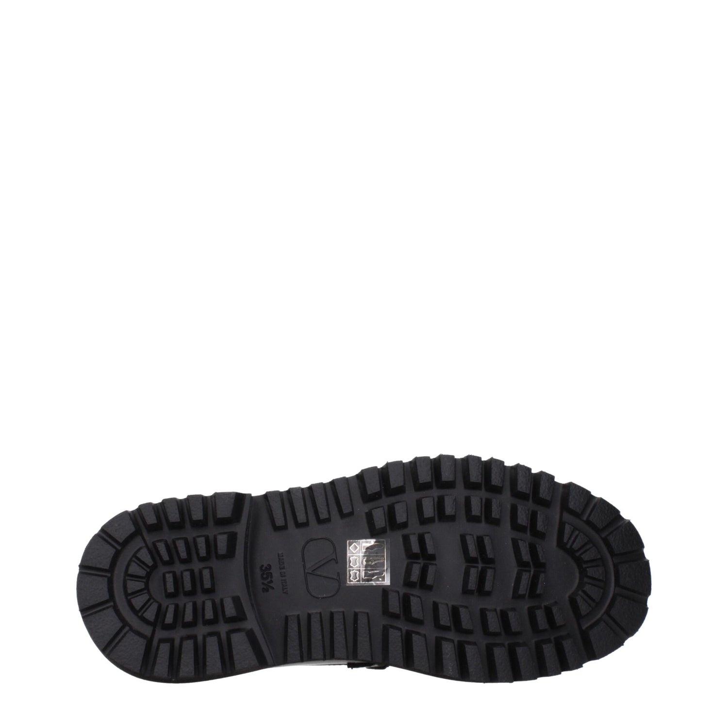 Valentino Garavani svarta slip-on loafers i läder