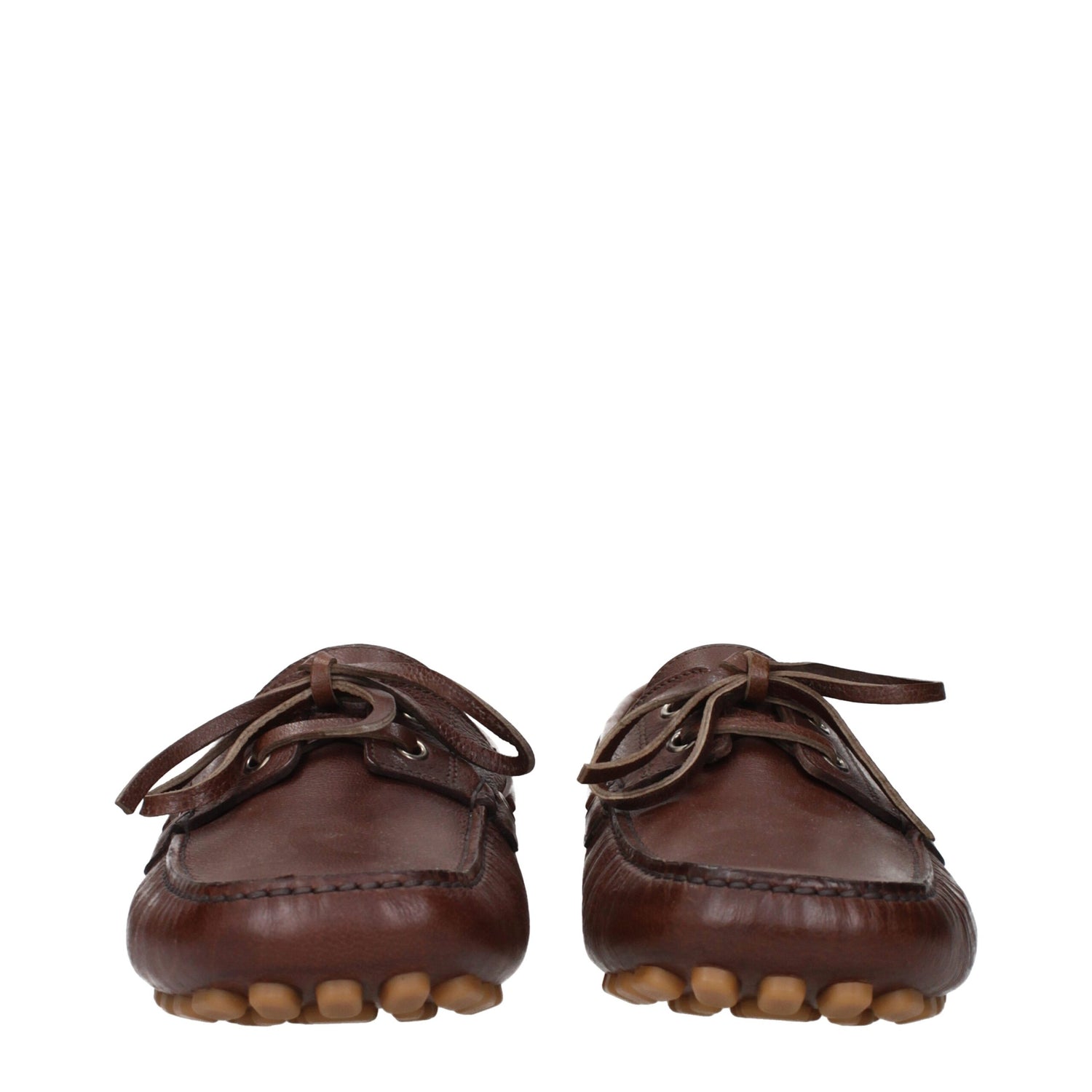 Valentino Garavani bruna läderloafers