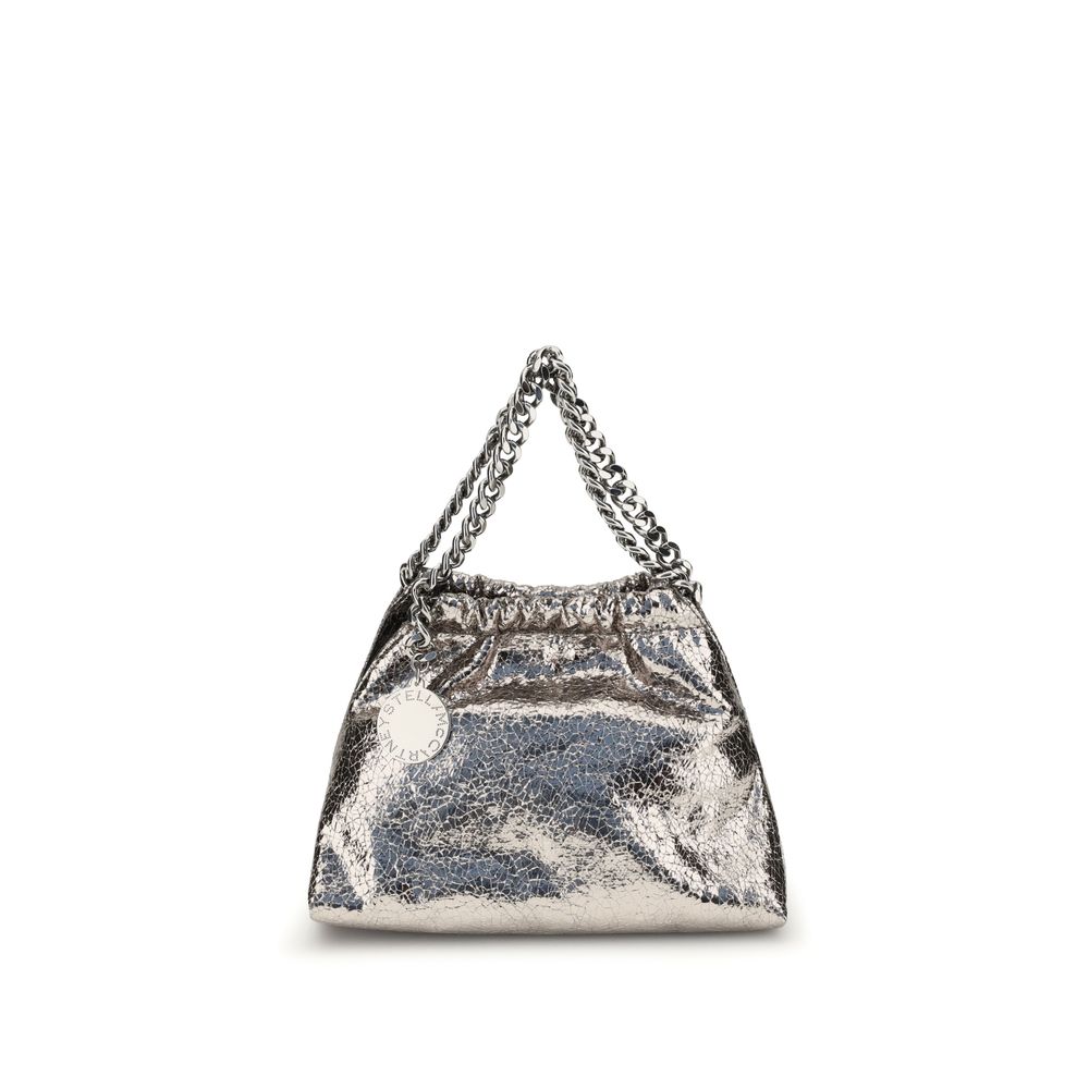 Stella McCartney Falabella axelväska med metallisk krackelerad effekt