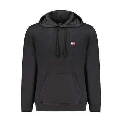 Tommy Hilfiger &quot;Black Cotton Men Sweater with Central Pocket&quot;